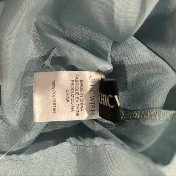 Chicwish Blue Embroidery Lace Maxi skirt - Picture 8 of 9